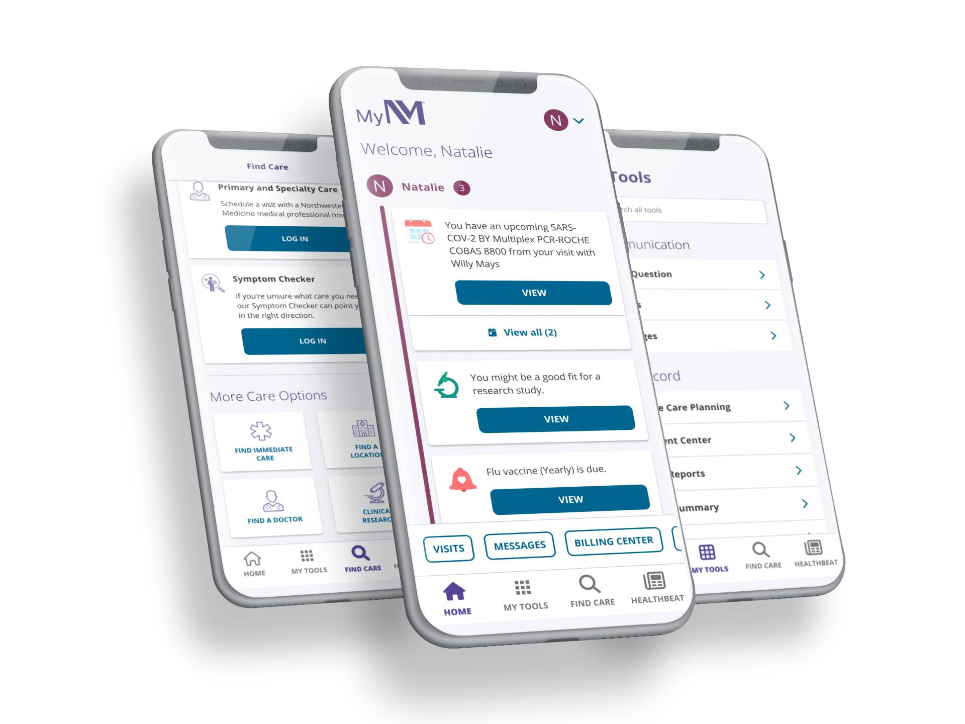 MyNM App Redesign Header